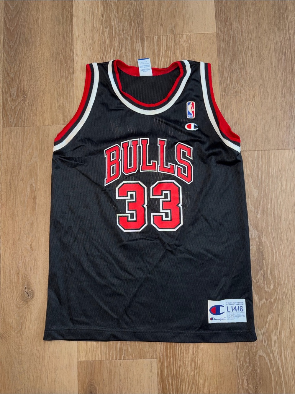 Vintage Champion Chicago Bulls Scottie Pippen #33 Jersey Youth L 14-16 NBA